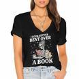 I Look Better Bent Over A Book Book Lover Women's Jersey Short Sleeve Deep V-Neck Tshirt