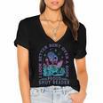 I Look Better Bent Over A Book Smut Reader Bookish Women's Jersey Short Sleeve Deep V-Neck Tshirt