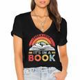 Take A Look It's In A Book Reading Book Vintage Rainbow Women's Jersey Short Sleeve Deep V-Neck Tshirt Take A Look It's In A Book Reading Book Vintage Rainbow Women's Jersey Short Sleeve Deep V-Neck Tshirt