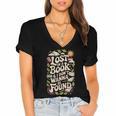 LOST IN A BOOK And I DONT WANNA BE FOUND Women's Jersey Short Sleeve Deep V-Neck Tshirt LOST IN A BOOK And I DONT WANNA BE FOUND Women's Jersey Short Sleeve Deep V-Neck Tshirt