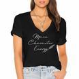 Main Character Energy Romance Book Reader Regency Women's Jersey Short Sleeve Deep V-Neck Tshirt