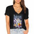 Marvel Universe Classic Dazzler Light Power Comic Book Cover Women's Jersey Short Sleeve Deep V-Neck Tshirt Marvel Universe Classic Dazzler Light Power Comic Book Cover Women's Jersey Short Sleeve Deep V-Neck Tshirt