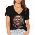 Month Honoring Past Inspiring Pride Melanin Book Women's Jersey Short Sleeve Deep V-Neck Tshirt Month Honoring Past Inspiring Pride Melanin Book Women's Jersey Short Sleeve Deep V-Neck Tshirt