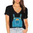 Mouse Halloween Costume Book Cookie Teacher Student Women's Jersey Short Sleeve Deep V-Neck Tshirt