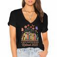 A New Chapter Begins Retired 2025 Books Flowers Women's Jersey Short Sleeve Deep V-Neck Tshirt A New Chapter Begins Retired 2025 Books Flowers Women's Jersey Short Sleeve Deep V-Neck Tshirt