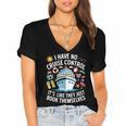 I Have No Control On A Cruise They Book Themselves Cruise Women's Jersey Short Sleeve Deep V-Neck Tshirt