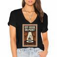 Off-Book On Point Theater Drama Women's Jersey Short Sleeve Deep V-Neck Tshirt