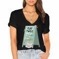 Plot Twist I Bought More Books Bookish Women's Jersey Short Sleeve Deep V-Neck Tshirt