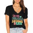 In My Published Author Era Cute Book Lover Writer Retro Tee Women's Jersey Short Sleeve Deep V-Neck Tshirt In My Published Author Era Cute Book Lover Writer Retro Tee Women's Jersey Short Sleeve Deep V-Neck Tshirt