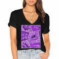 Purple Comic Book Purple Color Graphic Women's Jersey Short Sleeve Deep V-Neck Tshirt Purple Comic Book Purple Color Graphic Women's Jersey Short Sleeve Deep V-Neck Tshirt