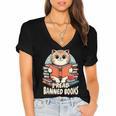 I Read Banned Books Shirt Cat Lover Bookworm Reader Men Women Kids Women's Jersey Short Sleeve Deep V-Neck Tshirt I Read Banned Books Shirt Cat Lover Bookworm Reader Men Women Kids Women's Jersey Short Sleeve Deep V-Neck Tshirt