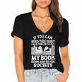 If You Can Read This For Book Lovers Reading Women's Jersey Short Sleeve Deep V-Neck Tshirt If You Can Read This For Book Lovers Reading Women's Jersey Short Sleeve Deep V-Neck Tshirt