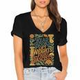 Read Books Lift Weights Fight Fascists Reading Lover Women's Jersey Short Sleeve Deep V-Neck Tshirt
