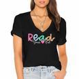 Read Your Heart Out Reading Librarian Book Across America Women's Jersey Short Sleeve Deep V-Neck Tshirt Read Your Heart Out Reading Librarian Book Across America Women's Jersey Short Sleeve Deep V-Neck Tshirt