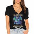 I Read Because Roasting People Is Frowned Upon Dragons Books Women's Jersey Short Sleeve Deep V-Neck Tshirt I Read Because Roasting People Is Frowned Upon Dragons Books Women's Jersey Short Sleeve Deep V-Neck Tshirt