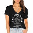 A Well Read Woman Book Lover Literary Quote Women's Jersey Short Sleeve Deep V-Neck Tshirt A Well Read Woman Book Lover Literary Quote Women's Jersey Short Sleeve Deep V-Neck Tshirt
