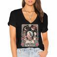 The Reader Tarot Card Shirt Bird Book Lover Bookworm Women's Jersey Short Sleeve Deep V-Neck Tshirt The Reader Tarot Card Shirt Bird Book Lover Bookworm Women's Jersey Short Sleeve Deep V-Neck Tshirt