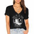 Take Me To Your Readers Book Lover Reading Bookworm Women's Jersey Short Sleeve Deep V-Neck Tshirt