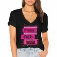 Reading Books Its Book Fair Week Women's Jersey Short Sleeve Deep V-Neck Tshirt Reading Books Its Book Fair Week Women's Jersey Short Sleeve Deep V-Neck Tshirt