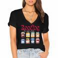 Reading Is My Jam Teacher Student Book Lovers Women's Jersey Short Sleeve Deep V-Neck Tshirt