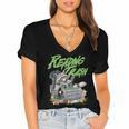 Reading Trash Racoon Bookworm Bookish Librarian Book Lover Women's Jersey Short Sleeve Deep V-Neck Tshirt Reading Trash Racoon Bookworm Bookish Librarian Book Lover Women's Jersey Short Sleeve Deep V-Neck Tshirt