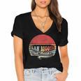 Retro Vintage Ban Bigots Not Books Shirt Free Banned Books Women's Jersey Short Sleeve Deep V-Neck Tshirt
