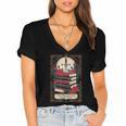 Romantasy Book Club Tarot Card Women's Jersey Short Sleeve Deep V-Neck Tshirt Romantasy Book Club Tarot Card Women's Jersey Short Sleeve Deep V-Neck Tshirt