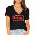 In My Smut Era Shirt Romance Novel Reader Book Reading Women's Jersey Short Sleeve Deep V-Neck Tshirt