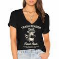 Smut Reader Spicy Book Romance Trash Reader Book Club Women's Jersey Short Sleeve Deep V-Neck Tshirt