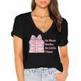 So Many Books Little Time Book Lover Teacher Librarian Women's Jersey Short Sleeve Deep V-Neck Tshirt So Many Books Little Time Book Lover Teacher Librarian Women's Jersey Short Sleeve Deep V-Neck Tshirt