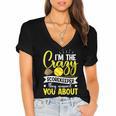 Softball Scorekeeper For a Score Book Keeper Women's Jersey Short Sleeve Deep V-Neck Tshirt