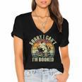Sorry I Can't I'm Booked Reading For Cat Lover For Men Women Women's Jersey Short Sleeve Deep V-Neck Tshirt Sorry I Can't I'm Booked Reading For Cat Lover For Men Women Women's Jersey Short Sleeve Deep V-Neck Tshirt