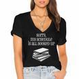 Sorry I'm All Booked Up Book Lover Librarian And Teacher Women's Jersey Short Sleeve Deep V-Neck Tshirt Sorry I'm All Booked Up Book Lover Librarian And Teacher Women's Jersey Short Sleeve Deep V-Neck Tshirt