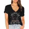 Spicy Book Club Dark Romance Lover Of Spicy Bookish Merch Women's Jersey Short Sleeve Deep V-Neck Tshirt Spicy Book Club Dark Romance Lover Of Spicy Bookish Merch Women's Jersey Short Sleeve Deep V-Neck Tshirt