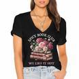 Spicy Book Club Dark Romance Reader Women Bookish Merch Cute Women's Jersey Short Sleeve Deep V-Neck Tshirt Spicy Book Club Dark Romance Reader Women Bookish Merch Cute Women's Jersey Short Sleeve Deep V-Neck Tshirt