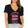 Spicy Book Lover For Women Who Love To Read Romance Fantasy Women's Jersey Short Sleeve Deep V-Neck Tshirt