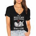 Spicy Book Reader Morally Gray Dark Romance Bookish Women's Jersey Short Sleeve Deep V-Neck Tshirt