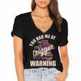 Spicy Books Merch Dark Romance You Had Me At Trigger Warning Women's Jersey Short Sleeve Deep V-Neck Tshirt Spicy Books Merch Dark Romance You Had Me At Trigger Warning Women's Jersey Short Sleeve Deep V-Neck Tshirt