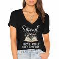 Spread Those Pages Like A Good Girl Bookworm Book Lover Women's Jersey Short Sleeve Deep V-Neck Tshirt Spread Those Pages Like A Good Girl Bookworm Book Lover Women's Jersey Short Sleeve Deep V-Neck Tshirt