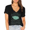 I Survived Reading Banned Books And All I Got Was Sma Women's Jersey Short Sleeve Deep V-Neck Tshirt
