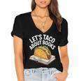Taco Books Mexican Reading Teacher Book Lovers Bookish Women's Jersey Short Sleeve Deep V-Neck Tshirt Taco Books Mexican Reading Teacher Book Lovers Bookish Women's Jersey Short Sleeve Deep V-Neck Tshirt
