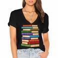History Month Educated Black Leaders Reading Books Women's Jersey Short Sleeve Deep V-Neck Tshirt History Month Educated Black Leaders Reading Books Women's Jersey Short Sleeve Deep V-Neck Tshirt