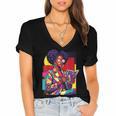 History Woman Reading Book Geometric Girl Educated Women's Jersey Short Sleeve Deep V-Neck Tshirt History Woman Reading Book Geometric Girl Educated Women's Jersey Short Sleeve Deep V-Neck Tshirt
