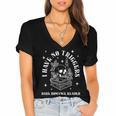 Trigger Warning Dark Romance Reader Bookish No Triggers Book Women's Jersey Short Sleeve Deep V-Neck Tshirt