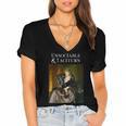 Unsociable And Taciturn Jane Austin Quote Book Classic Lit Women's Jersey Short Sleeve Deep V-Neck Tshirt