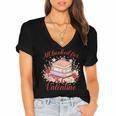 Vintage All Booked For Valentines Book Lovers Teacher Kids Women's Jersey Short Sleeve Deep V-Neck Tshirt Vintage All Booked For Valentines Book Lovers Teacher Kids Women's Jersey Short Sleeve Deep V-Neck Tshirt