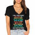 I Will Read Book On Boat Words For Kids Women's Jersey Short Sleeve Deep V-Neck Tshirt