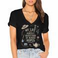 Women's Dramatic Book Lover Quote Women's Jersey Short Sleeve Deep V-Neck Tshirt Women's Dramatic Book Lover Quote Women's Jersey Short Sleeve Deep V-Neck Tshirt
