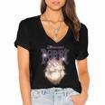 Women's Dungeon Crawler Carl Airbrushed Princess Donut Series Book Women's Jersey Short Sleeve Deep V-Neck Tshirt Women's Dungeon Crawler Carl Airbrushed Princess Donut Series Book Women's Jersey Short Sleeve Deep V-Neck Tshirt
