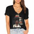Women's Education Is Freedom Teacher Books Black History Month Women's Jersey Short Sleeve Deep V-Neck Tshirt Women's Education Is Freedom Teacher Books Black History Month Women's Jersey Short Sleeve Deep V-Neck Tshirt